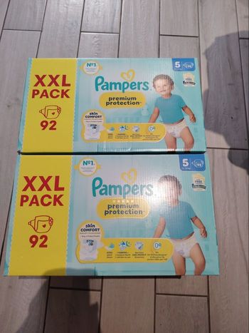 184 couches Pampers premium protection taille 5