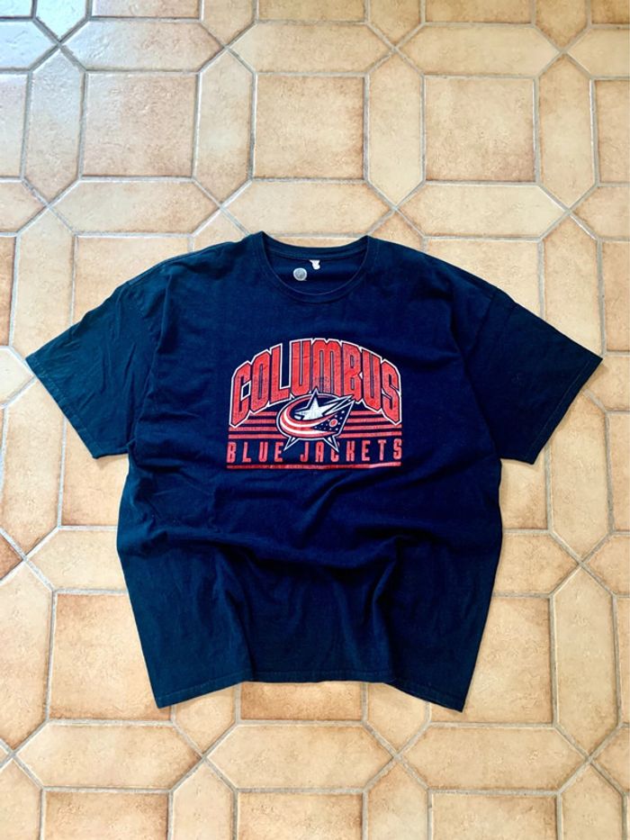 Tee shirt printed / imprimé Columbus blue jackets america USA NHL
