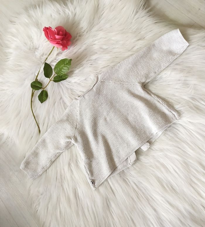 Gilet bébé en coton gris clair Obaibi 6 mois 68 cm - photo numéro 4