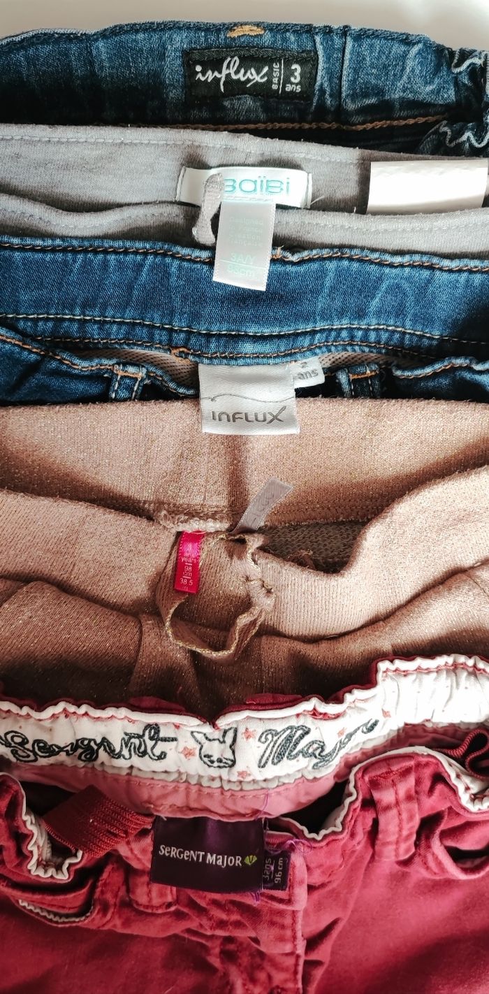🌸 5 pantalons abîmés - Sergent-Major/Orchestra/Obaïbi/Influx- 3 ans 🌸 - photo numéro 10