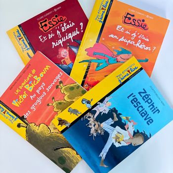 Lot 4 livres jeunesse – Essie / Victor BigBoum / Zéphir l’esclave