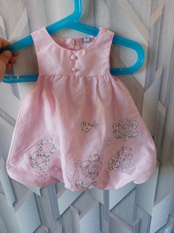 robe rose a fleur