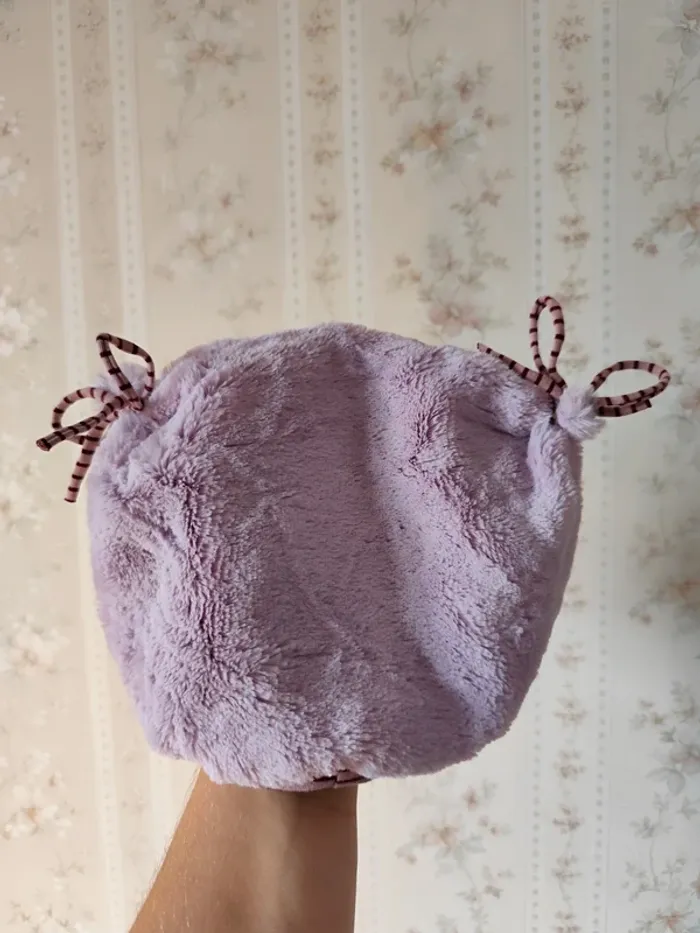 Bonnet fille lilas