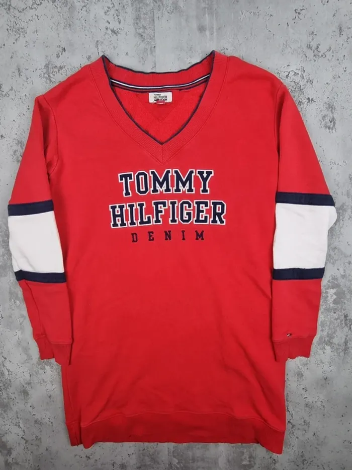 Robe pull Tommy Hilfiger rouge – Taille XS Femmes (mesures en photos) - photo numéro 3