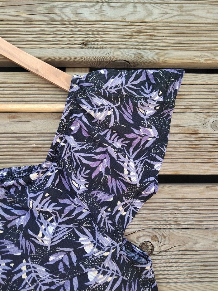 Top épaules dénudées femme – Taille XL – Très Bon État – Motif tropical - photo numéro 4