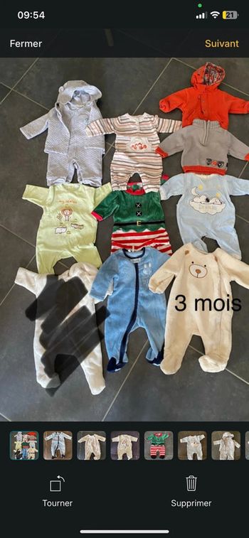 Lot vêtements 3 mois