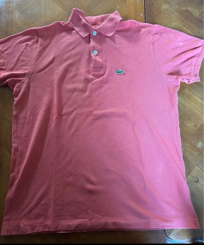 Polo Lacoste corail XS - photo numéro 2