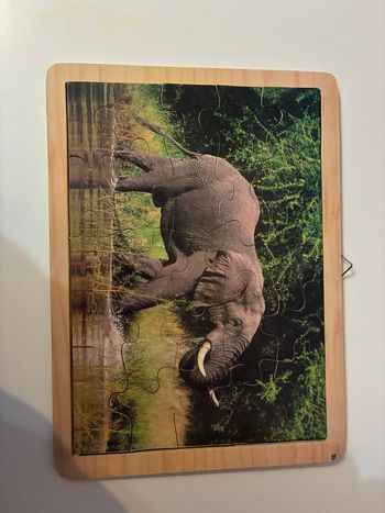 Puzzle en bois éléphant