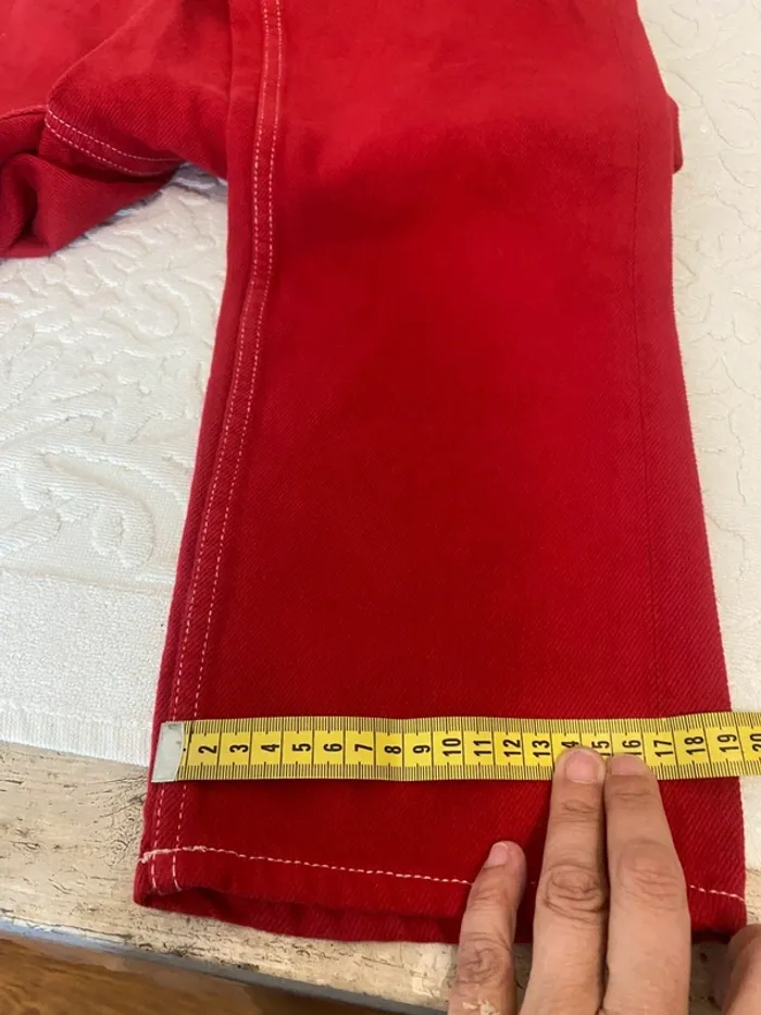 Jeans American vintage rouge - photo numéro 11