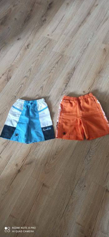 2 shorts de bain 6 ans