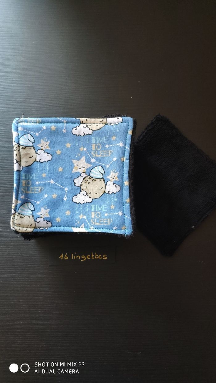 9 lingettes lavables neuf