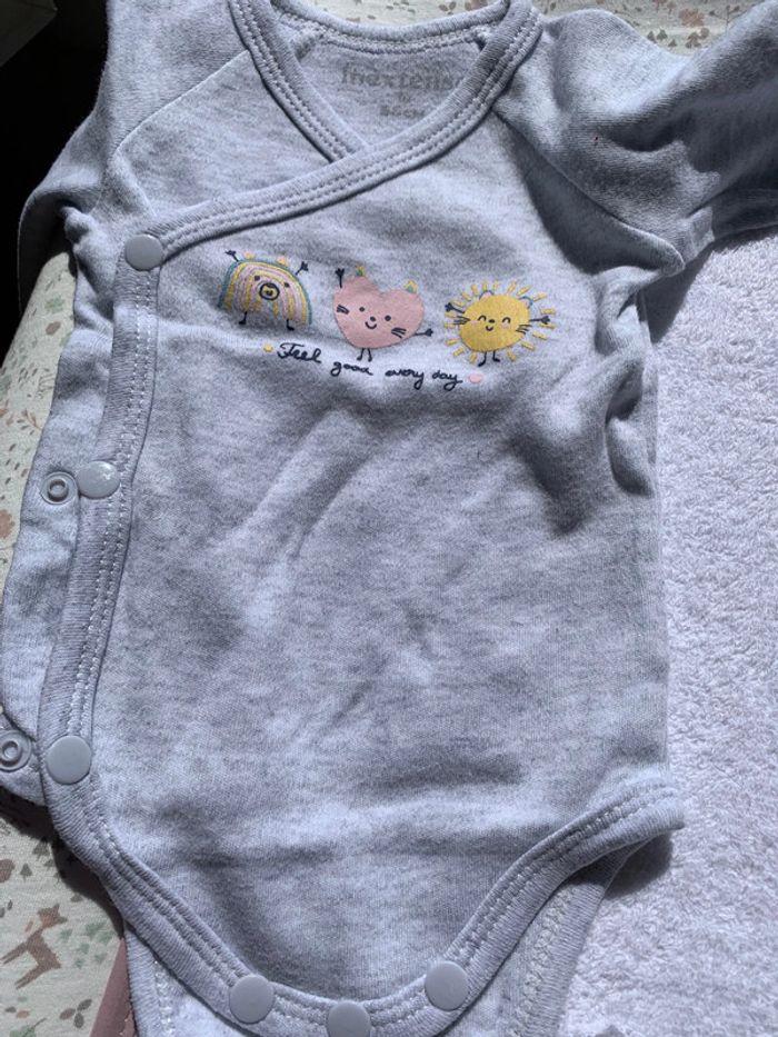 Lot de 2 bodies in extenso 1 mois - photo numéro 3