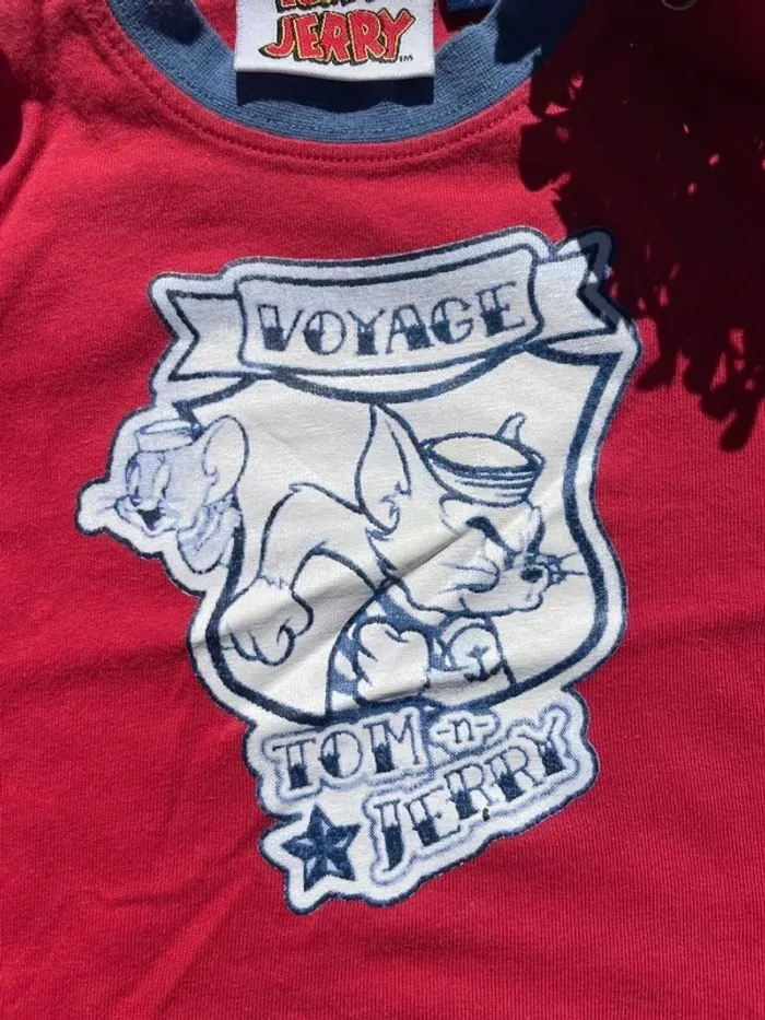 T-shirt - manches courtes - 6/9 mois - Tom&Jerry - photo numéro 3