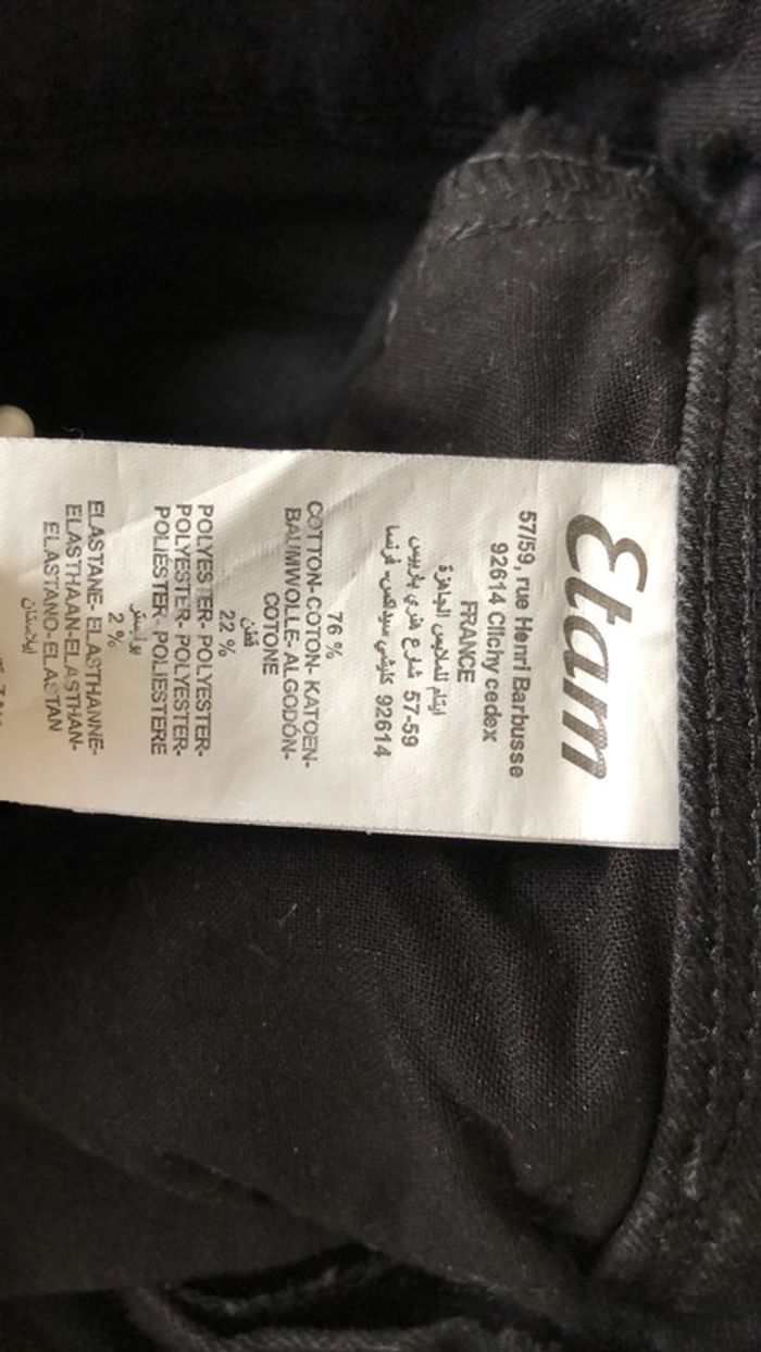 Jeans stretch noir Etam - photo numéro 5