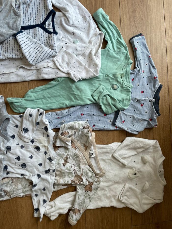 Lot 14 pyjama manche longue ouverture avant - photo numéro 2