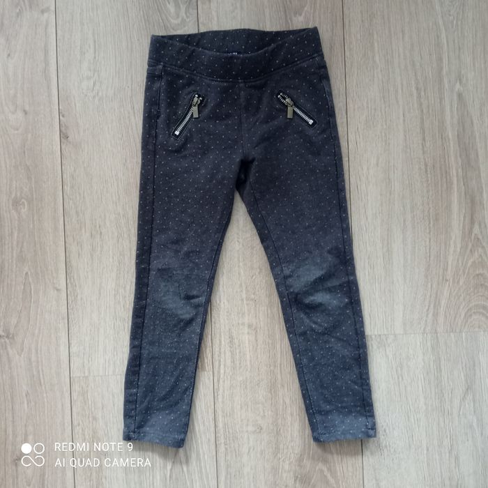 Pantalon legging gris à pois 4ans - photo numéro 2