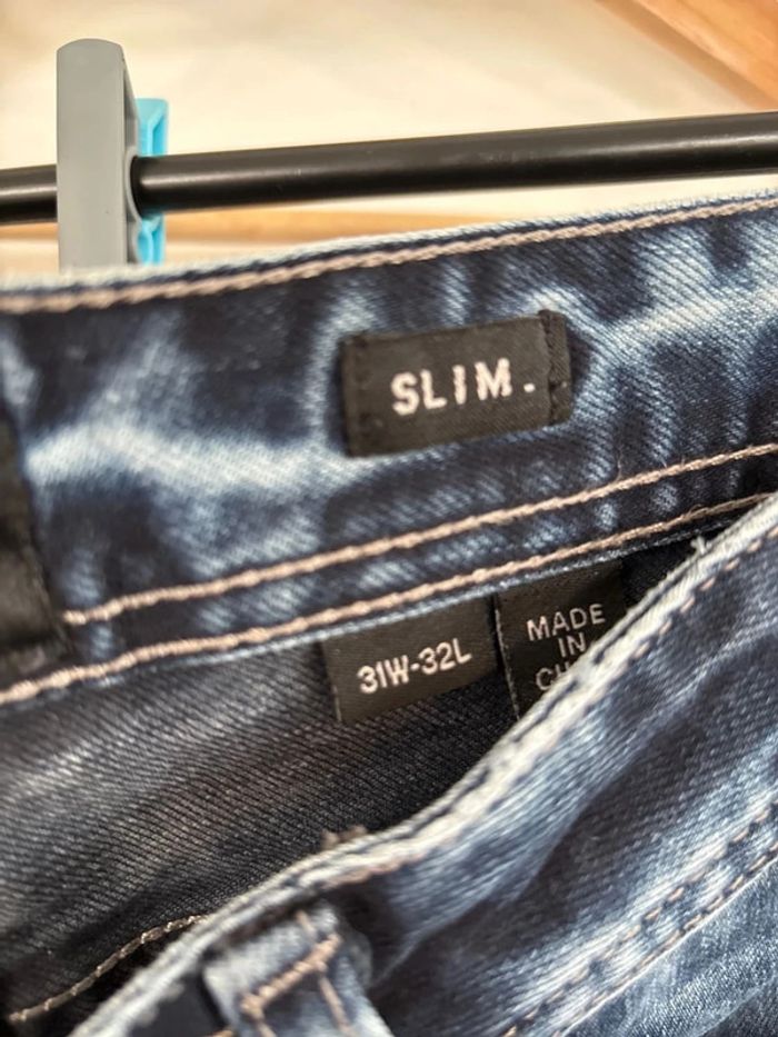 Jean bleu foncé superdry taille 41 - photo numéro 3