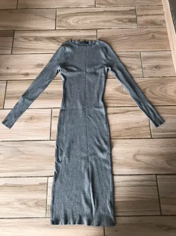 Robe longue grise d&z fashion S