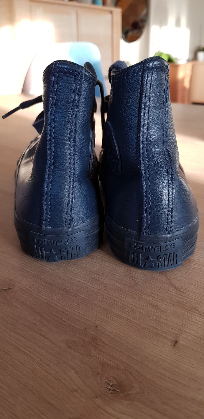 Converse cuir marine - photo numéro 5