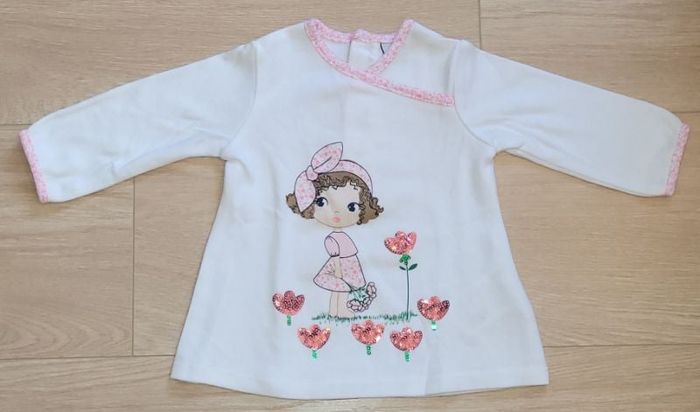 Tee-shirt Manche longue blanc