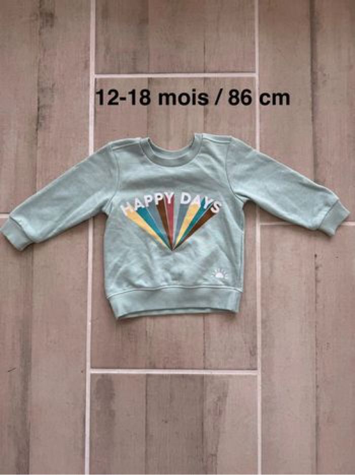 Sweat Primark 12-18 mois menthe