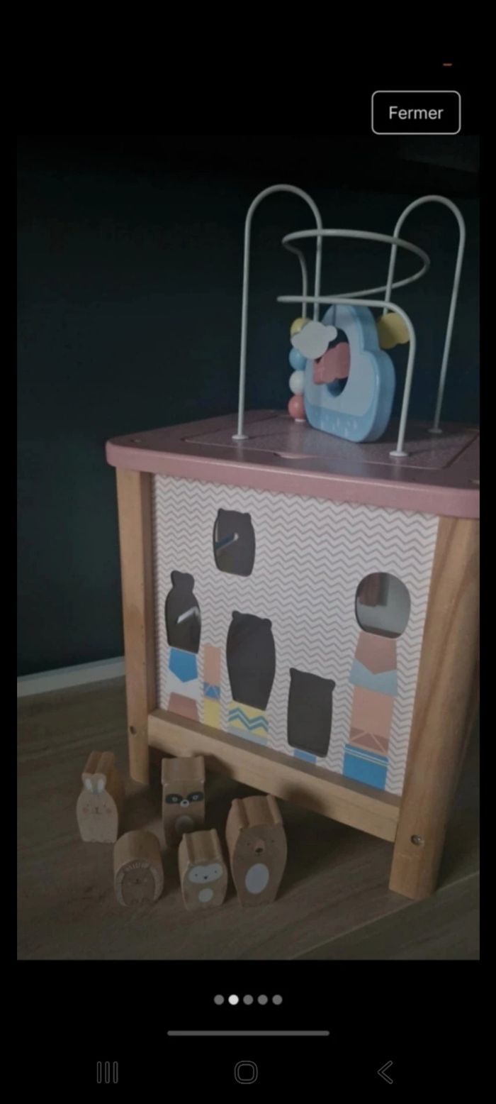 Cube d'activité bois