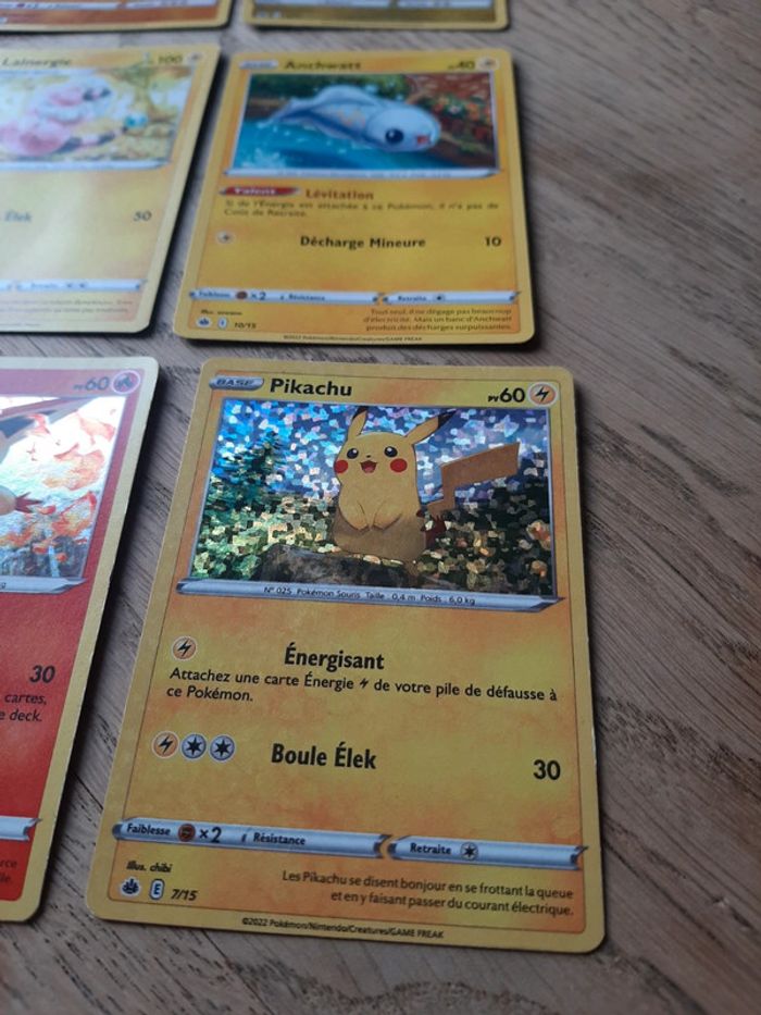 Lot carte pokemon macdo 2022 pikachu etc