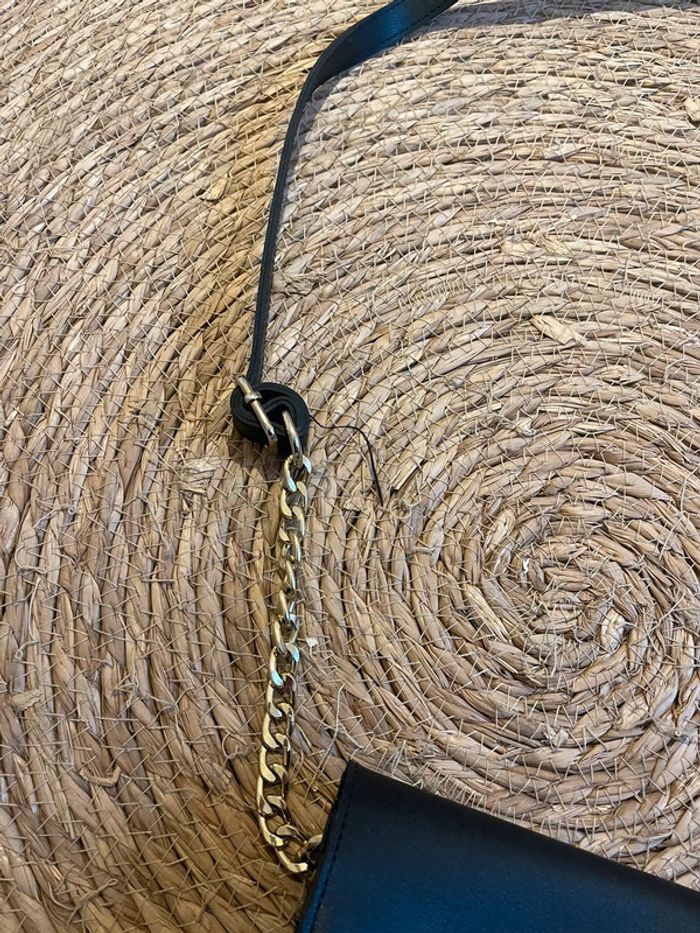 Sac à main noir et doré - photo numéro 2
