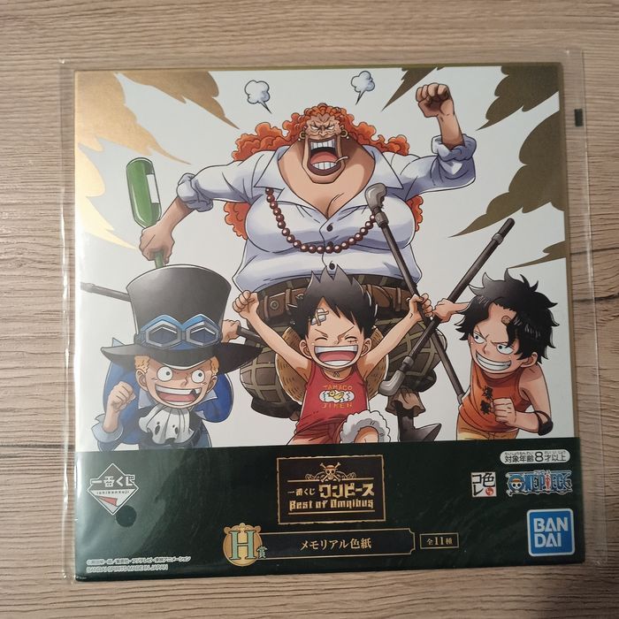 Shikishi du manga One piece sabo Luffy ace