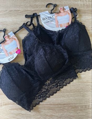 Lot de 2 Brassieres en Dentelle Noire