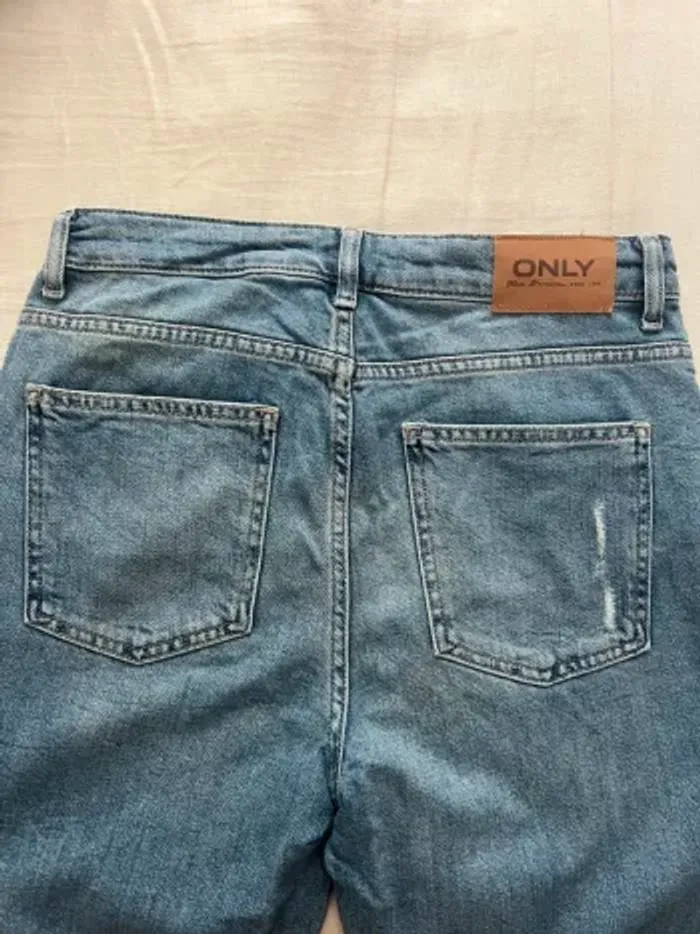 Jean droit bleu clair destroy Only - photo numéro 6