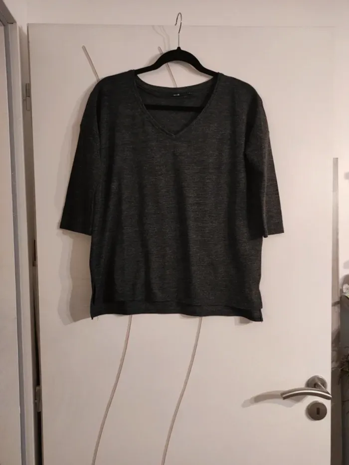 Pull gris fin Kiabi taille S