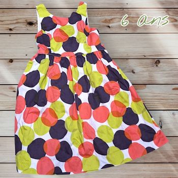 Robe Vertbaudet à pois – 6 ans 👗🎉