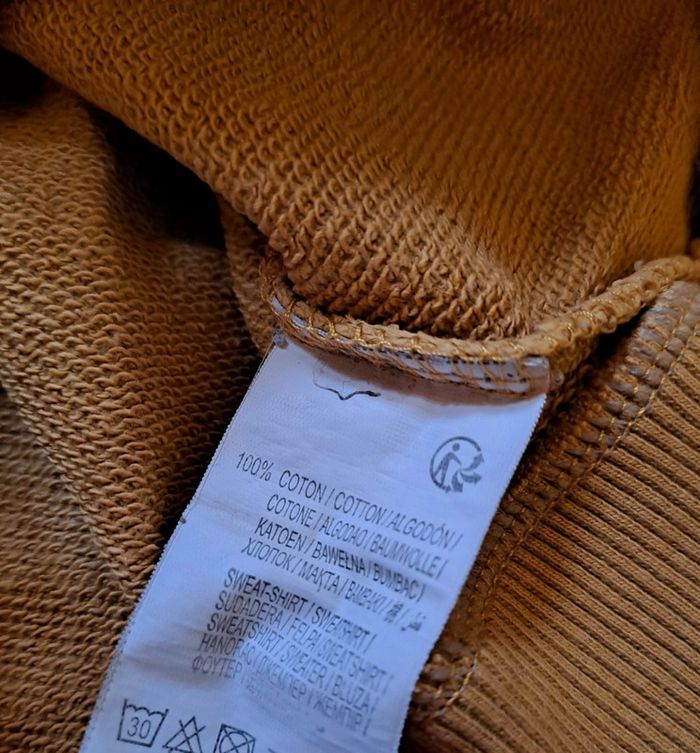 Sweat-shirt moutarde animaux, kiabi, taille 24 mois (83/89 cm) - photo numéro 4