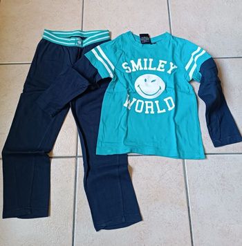 Pyjama coton smiley 4 ans
