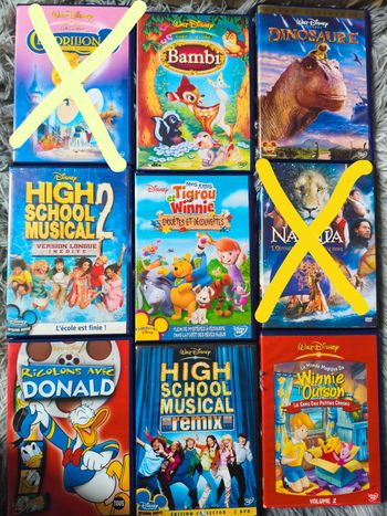 Lot de DVD Disney – Enfants & Famille