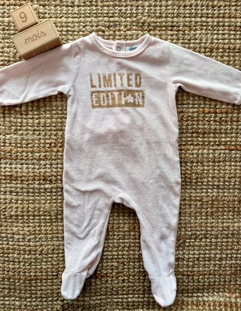 Pyjama velours Gemo 9mois / 71cm