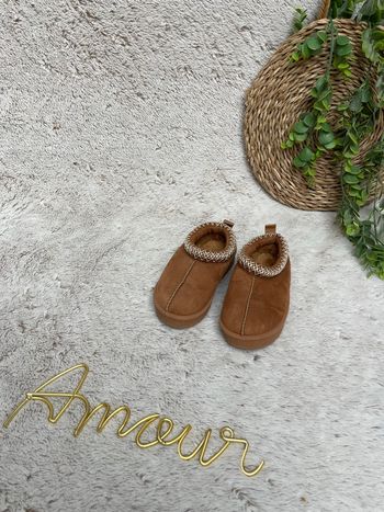 Mule fourrée camel - Taille 25 - Vertbaudet 