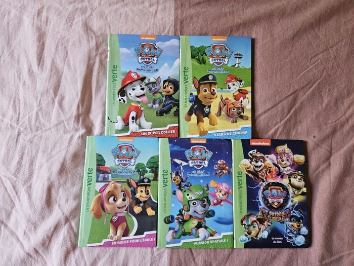 Lot livres bibliothèque verte Paw Patrol Pat Patrouille