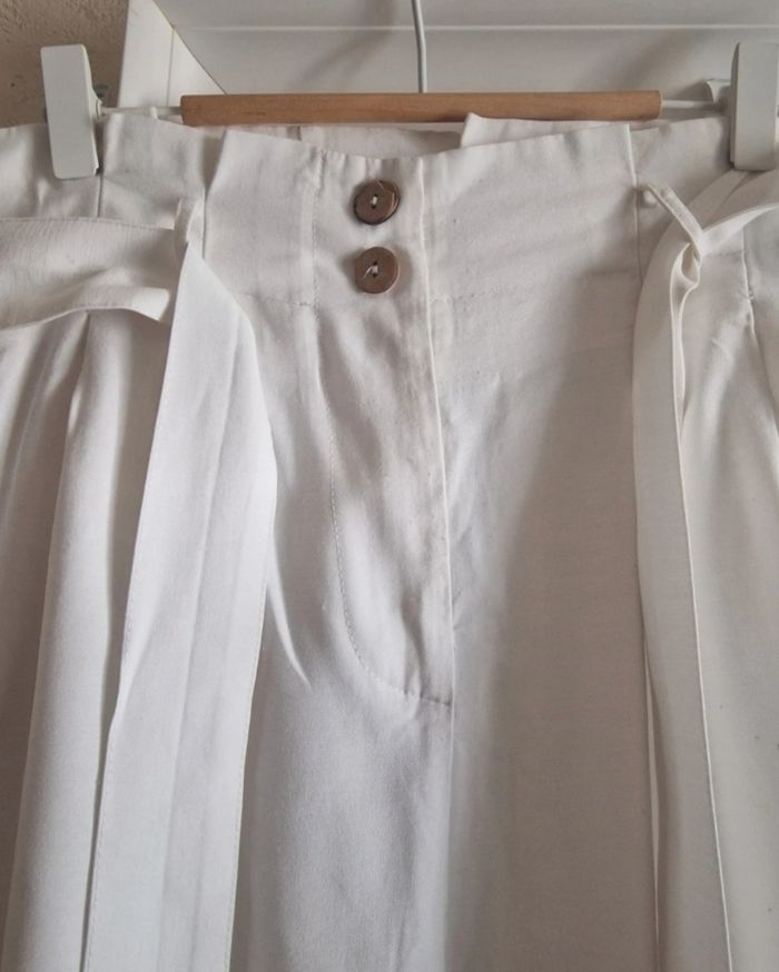 Pantalon blanc Ikoone&bianca - photo numéro 3
