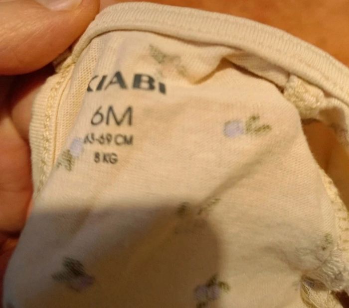 Robe Bébé Fille 6 Mois Kiabi  Beige Clair Papillons - photo numéro 3