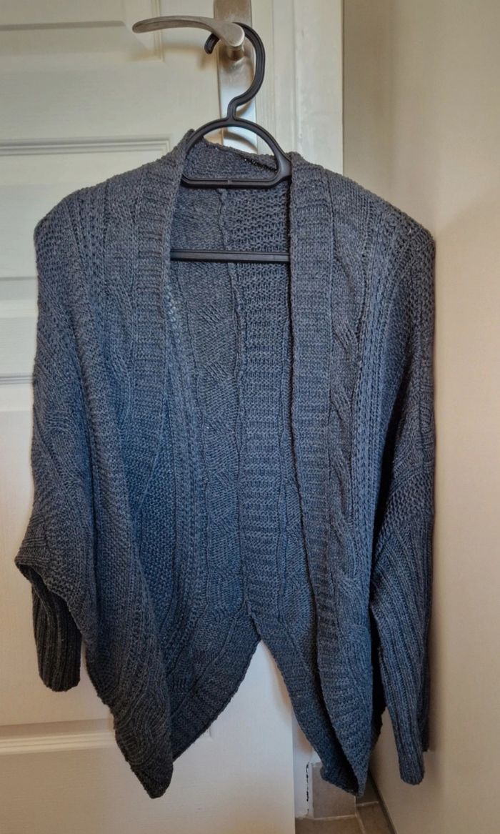 Gilet en laine gris