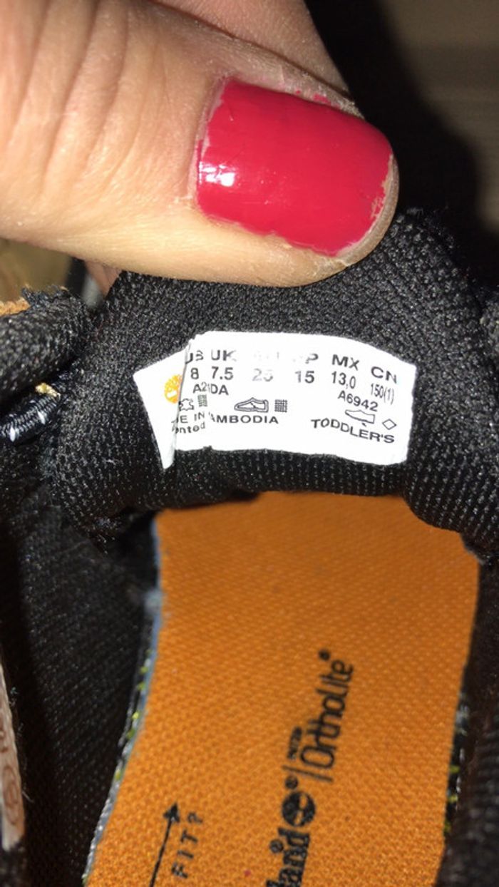 Baskets timberland taille 25 garçon - photo numéro 9