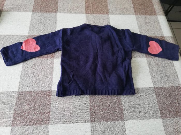 Gilet à boutons marine okaou 18 mois - photo numéro 3