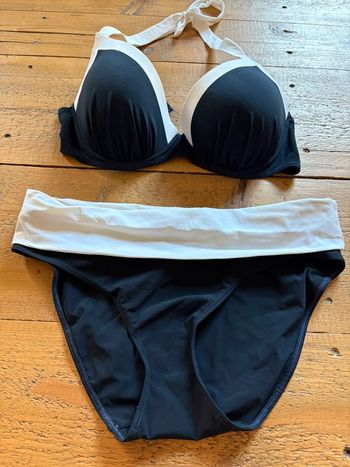 Maillot de bain 2 pièces Aubade blanc et noir 40 /95D