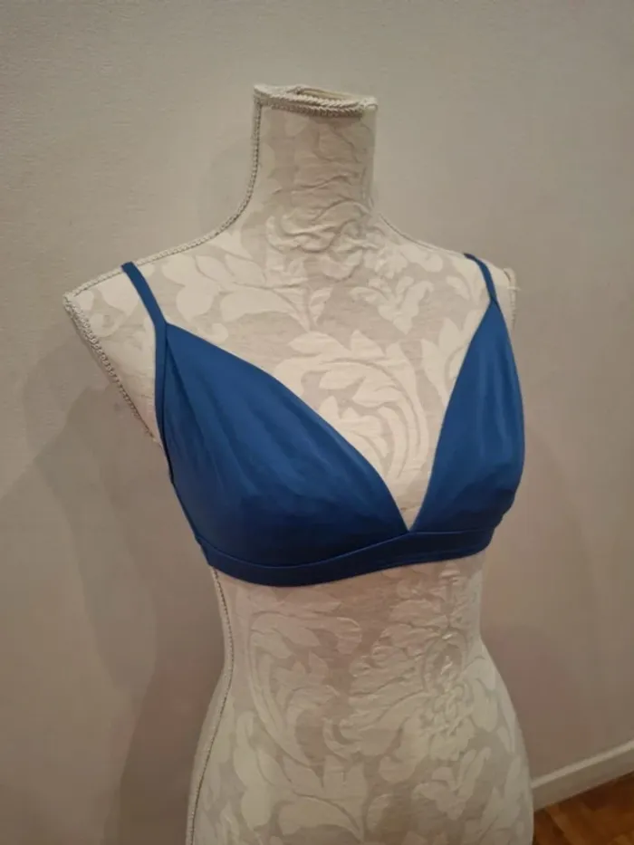 Haut de maillot de bain bleu petrol canard trimph taille 90 C - photo numéro 3
