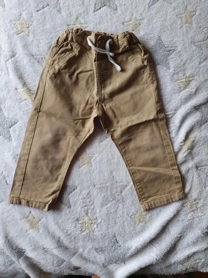 Pantalon beige tissus - photo numéro 3