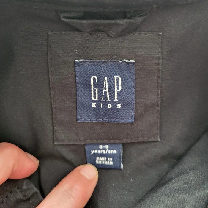 Trench noir Gap 8-9 ans avec ceinture - photo numéro 2