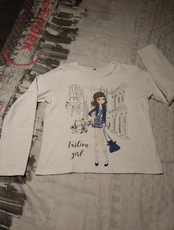Tee shirt manches longues blanc