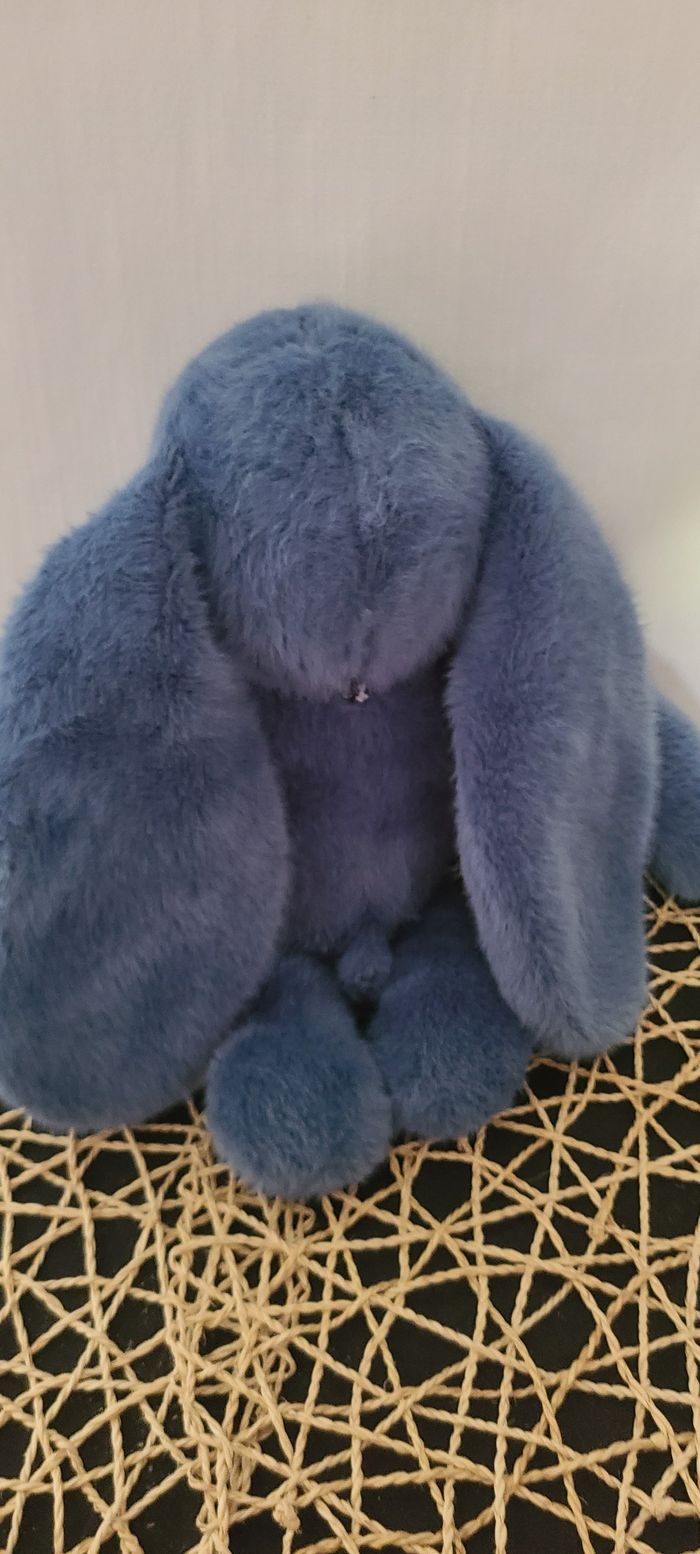 doudou lapin bleu - photo numéro 4